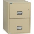 Phoenix Safe International Phoenix Safe Vertical 31" 2-Drawer Letter Fire and Water Resistant File Cabinet, Putty - LTR2W31P LTR2W31P